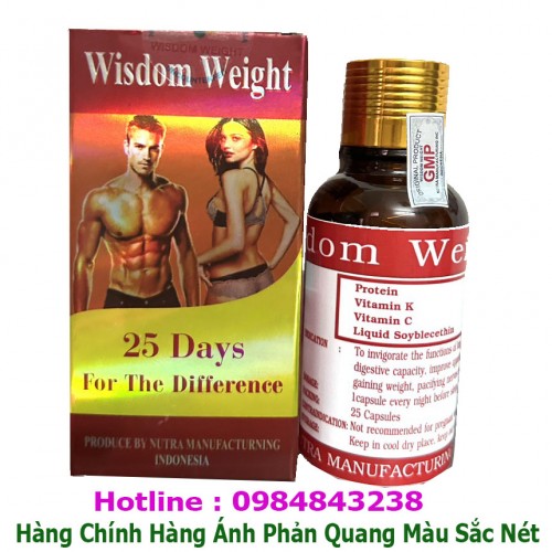 Wisdom Weight Tăng Cân cho người gầy gò ốm yếu, kém ăn, kém ngủ